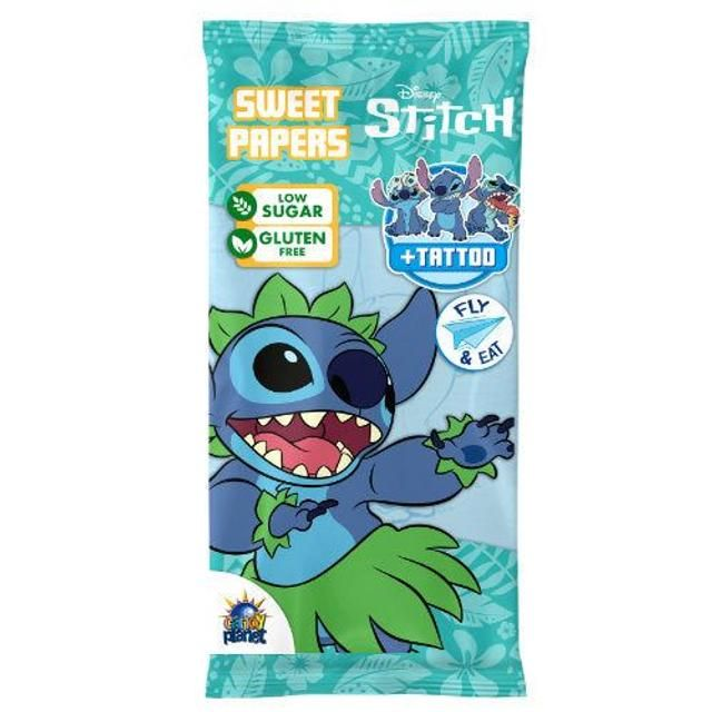 Rose Disney Stitch Sweet Papers + Tattoo 8 G – Glutenvrij Snoep