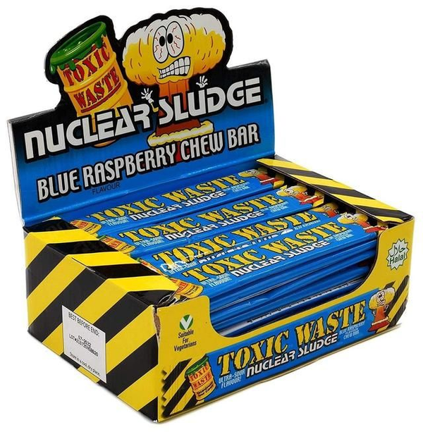 Toxic Waste Blue Raspberry Nuclear Sludge Chew Bar 20 G