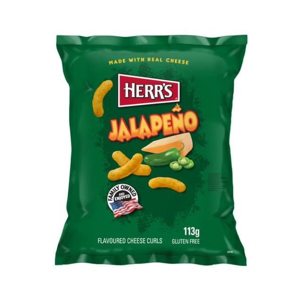 Herr's Jalapeno Cheese Curls 113g