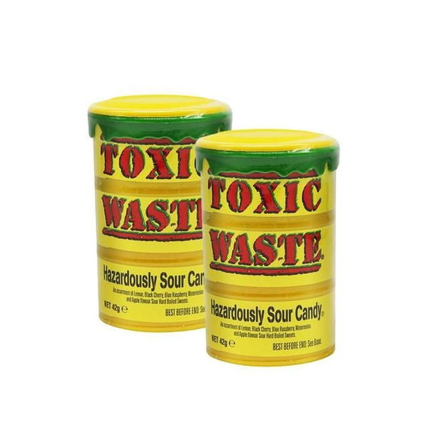 Toxic Waste Hazardously Sour Candy Yellow Drum 48gr