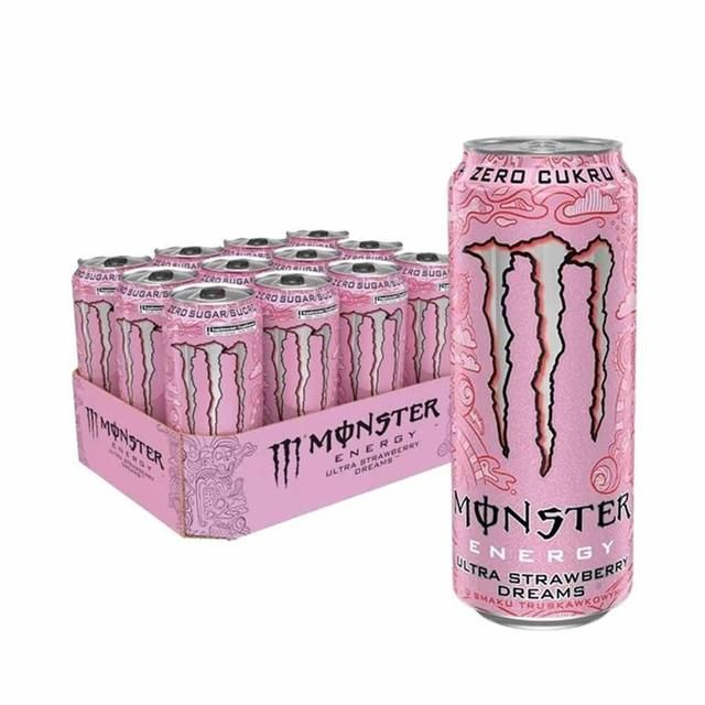 Monster Energy Ultra Strawberry Dreams Zero Sugar 12x0.5 Liter