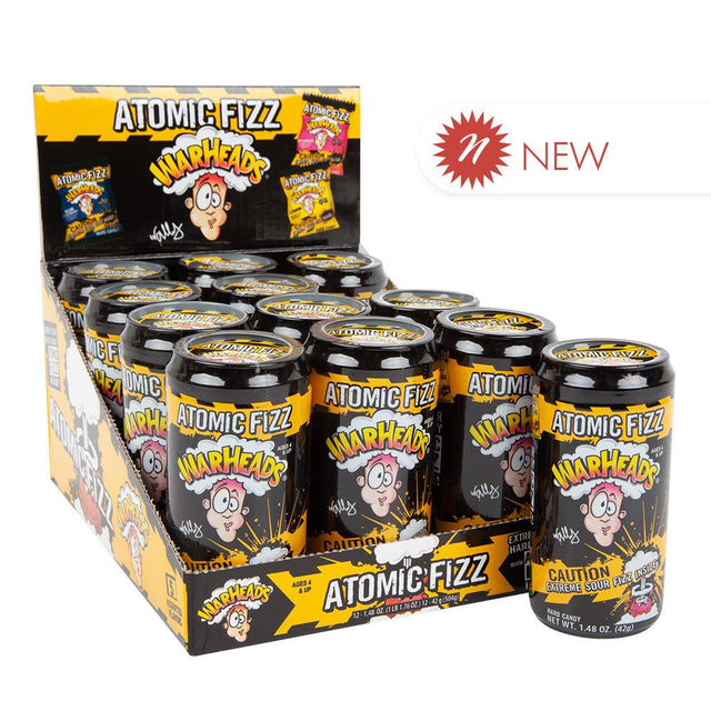 Warheads Atomic Fizz Hard Candy Canister ΧΓ 42gr