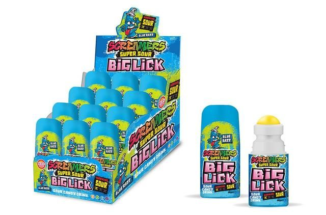 Zed Candy Screamers Big Lick Sour Roller Blue Razz 60ml