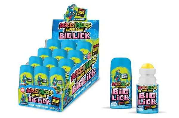 Zed Candy Screamers Big Lick Sour Roller Blue Razz 60ml