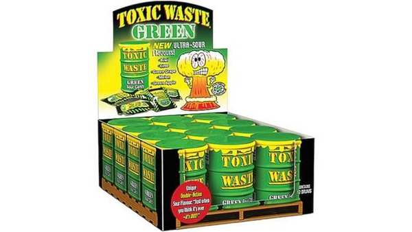 Toxic Waste Green Sour Candy Drum 42gr