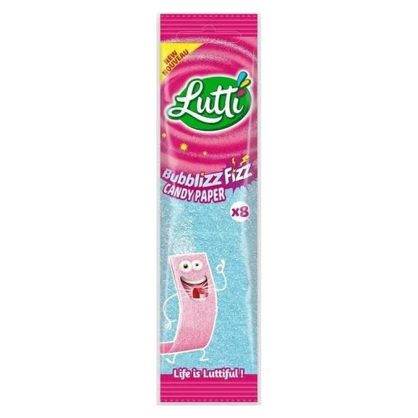 Lutti Bonbons Bubblizz Fizz Candy Paper