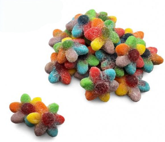 Sugared Rainbow Flowers